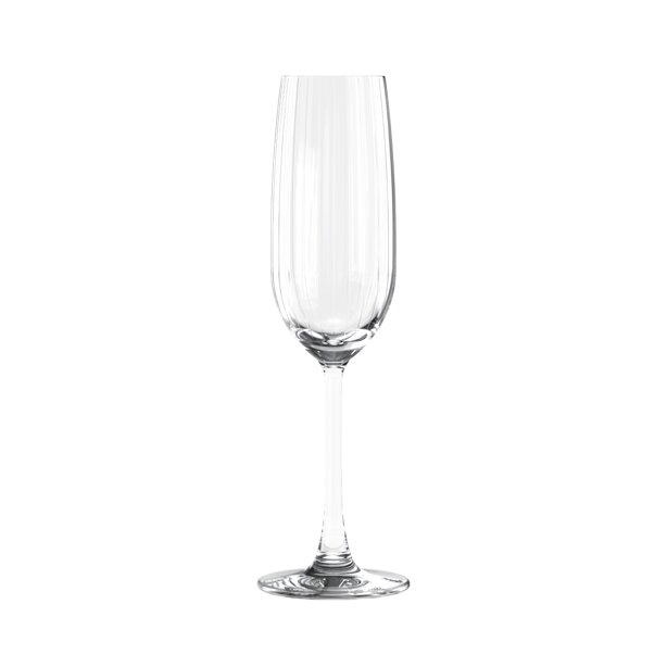 Stripe Champagne Glass, 7oz