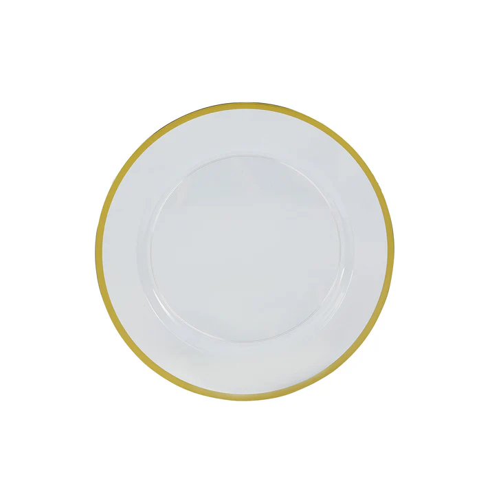 Charger Plate, Gold Rim (12'')