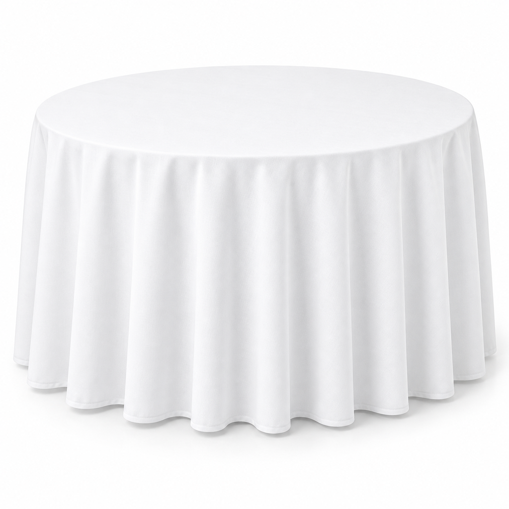 White Table Linen (90'' Round)