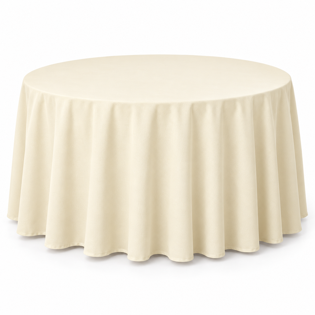 Ivory Table Linen (120'' Round)