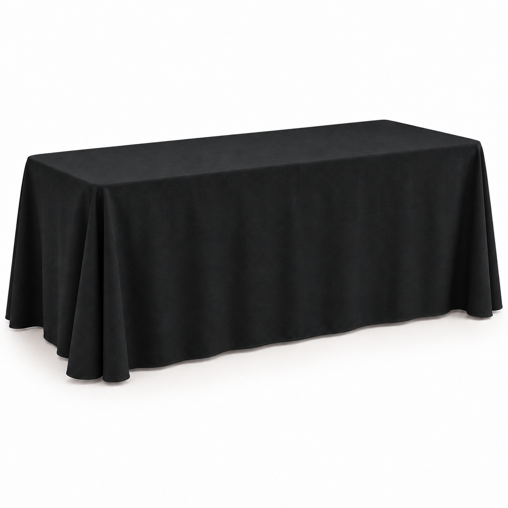 Black Table Linen (90'' x 132'')